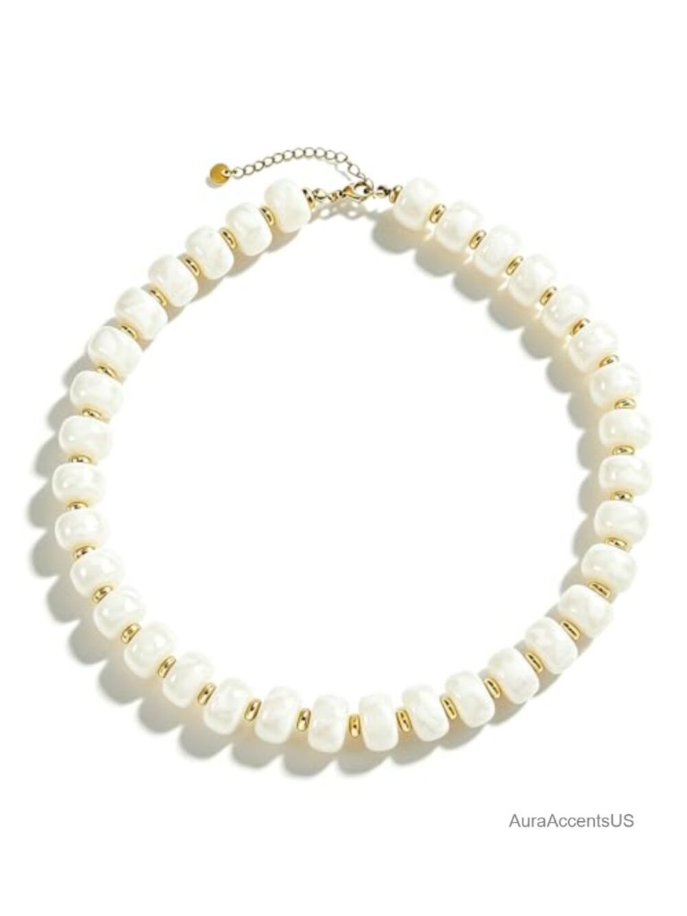 Resin Beaded Choker Necklace Boho Statement Summer Jewelry Women